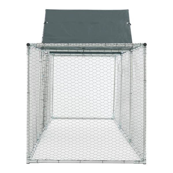 Hönsbur Arguin 300x100x100-150 cm galvaniserat stål UV-beständig [pro.tec]