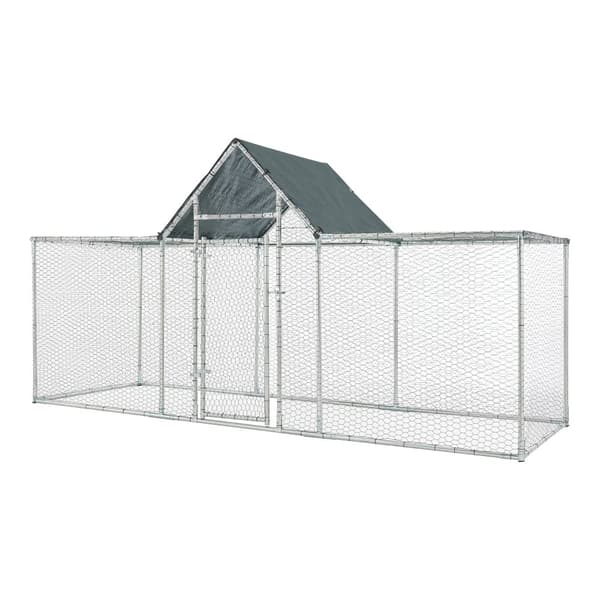 Hönsbur Arguin 300x100x100-150 cm galvaniserat stål UV-beständig [pro.tec]