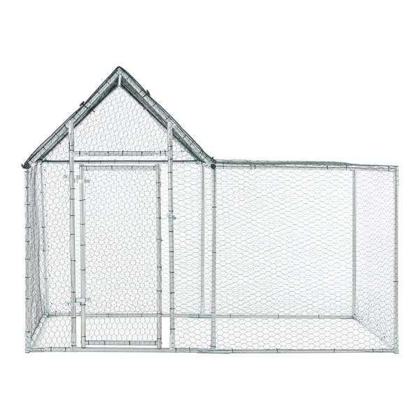 Hönsbur Arguin 200x100x100-150 cm galvaniserat stål UV-beständig [pro.tec]