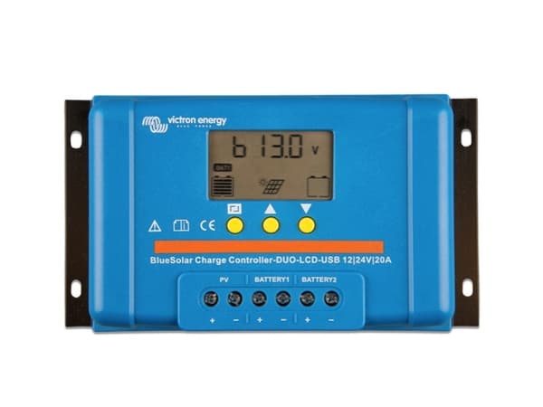Victron Energy Blue-Solar PWM-LCD&amp;USB lataussäädin PWM 12 V, 24 V 20 A (SCC010020050)