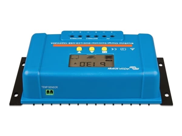 Victron Energy Blue-Solar PWM-LCD&amp;USB lataussäädin PWM 12 V, 24 V 20 A (SCC010020050)
