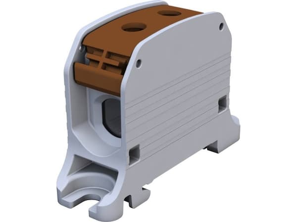 Skrueklemme Al/Cu STB 50 (87310) SIMBLOCK brun 81001015