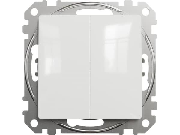Schneider Electric Schneider Electric Sedna Design, dobbeltklikk, hvit