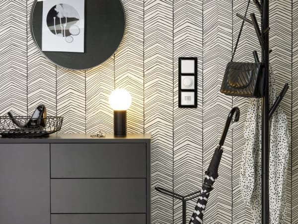 Schneider Electric Sedna Design, tryckknapp med belysning, silver aluminium