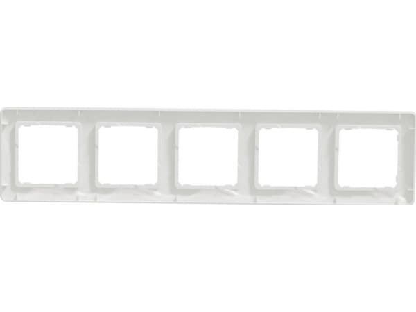 Schneider Electric, Sedna Design, 5-Gang Frame, Hvit, SDD311805