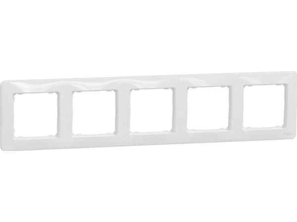 Schneider Electric, Sedna Design, 5-Gang Frame, Hvit, SDD311805