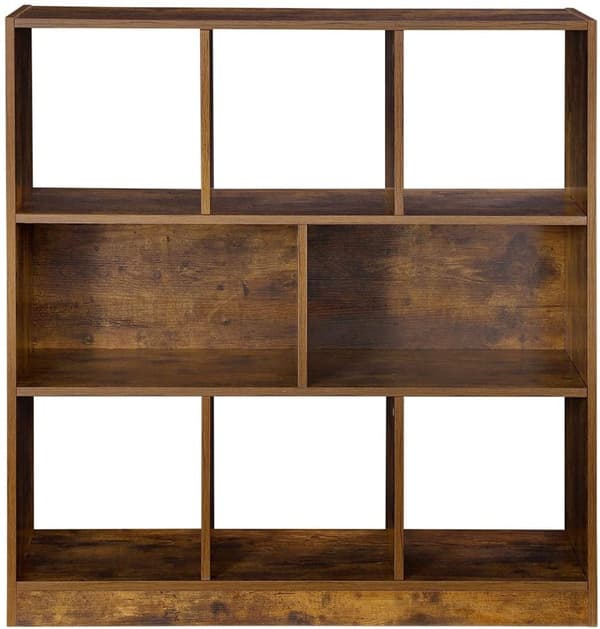Bokhylla Med 8 Fack Vintage Brun 97,5 X 30 X 100 CM