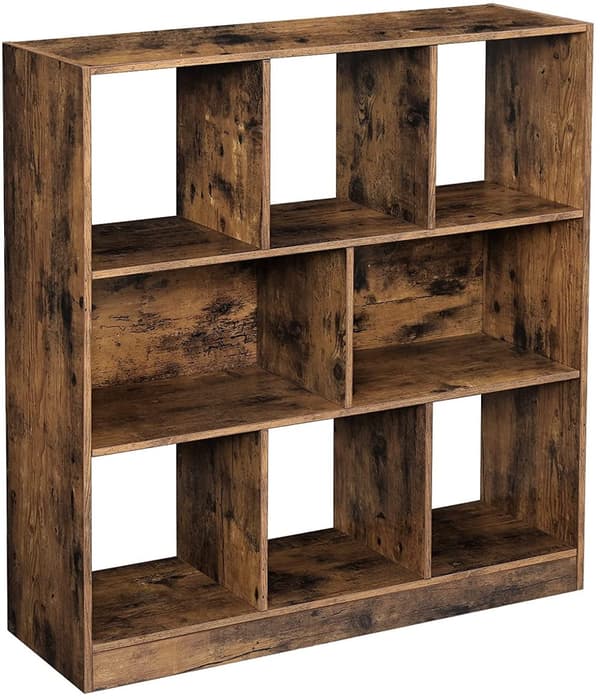 Bokhylla Med 8 Fack Vintage Brun 97,5 X 30 X 100 CM