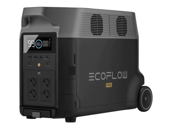 EcoFlow Delta Pro - Bärbar kraftstation - AC 220-240 V - litium järn fosfat - 3600 Wh - Wi-Fi, Bluetooth - utgångskontakter: 14