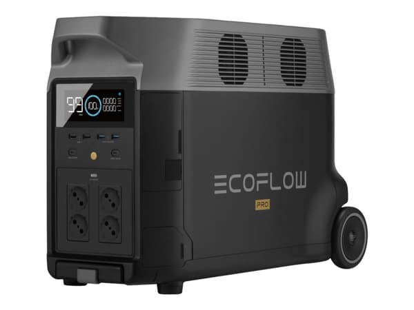 EcoFlow Delta Pro - Bärbar kraftstation - AC 220-240 V - litium järn fosfat - 3600 Wh - Wi-Fi, Bluetooth - utgångskontakter: 14