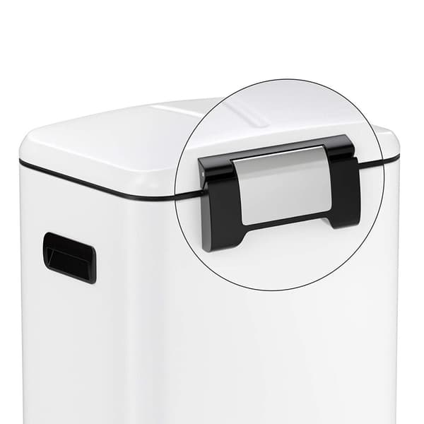 Pedalhink 2 fack, 2 x 20 L, Vit