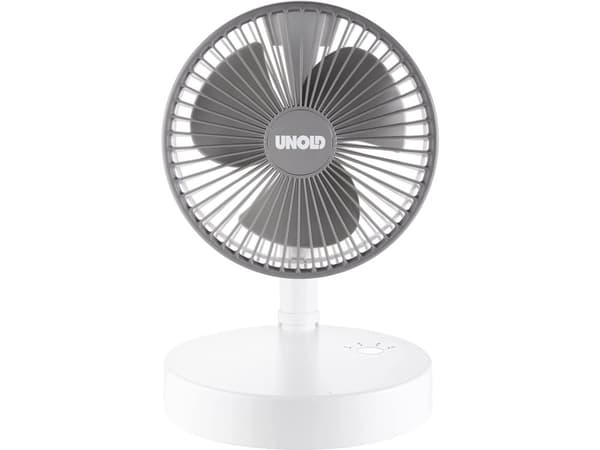 Unold TELESKOP-VENTI, Husholdningsvifte, Hvit, Gulv, Aluminium, Plast, 150 - 750 mm, Hvit