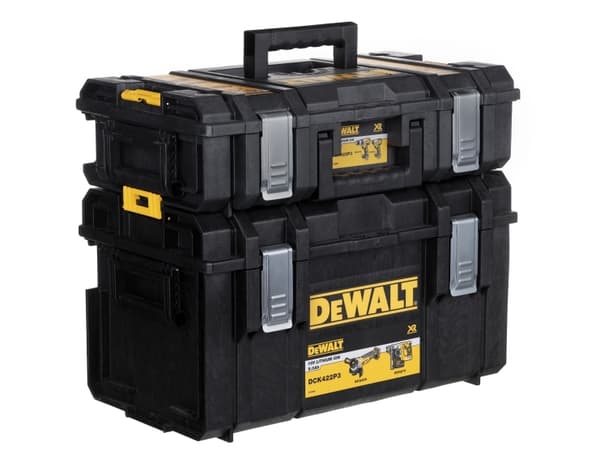 DEWALT. COMBO 18V (DCG405+DCH273+DCD796+DCF887) 3x5.0Ah 2xTSTAK DCK422P3