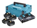 Miniatyrbilde 1 av 4: Makita LXT - Batterilader + batteri 4 x - Li-Ion - 3 Ah - 2 x batterier lades