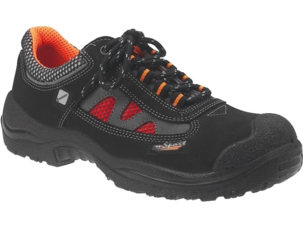 Ejendals Jalas 3468A Light Sport, Unisex, Voksen, Sort, Oransje, Lisselukking, Polyuretan (PU), Lær, Tekstil