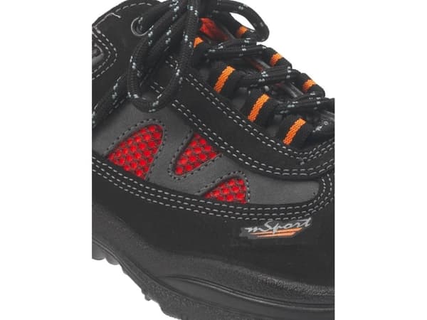 Ejendals Jalas 3468A Light Sport, Unisex, Voksen, Sort, Oransje, Lisselukking, Polyuretan (PU), Lær, Tekstil