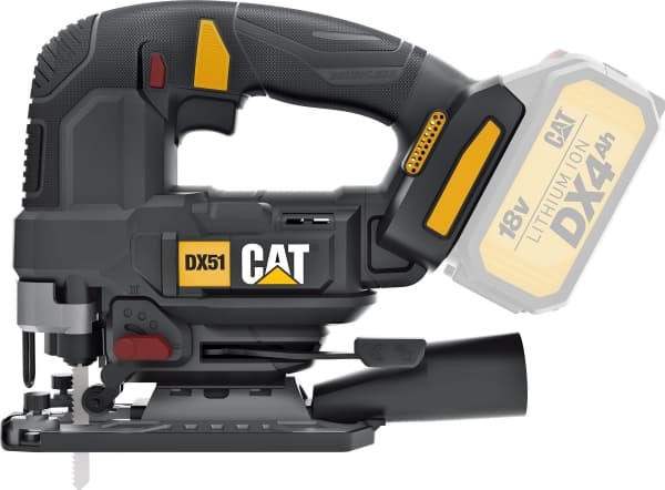 CAT DX51B, Toppgrep, Sort, 45°, Børsteløs, 3500 spm, 12 cm