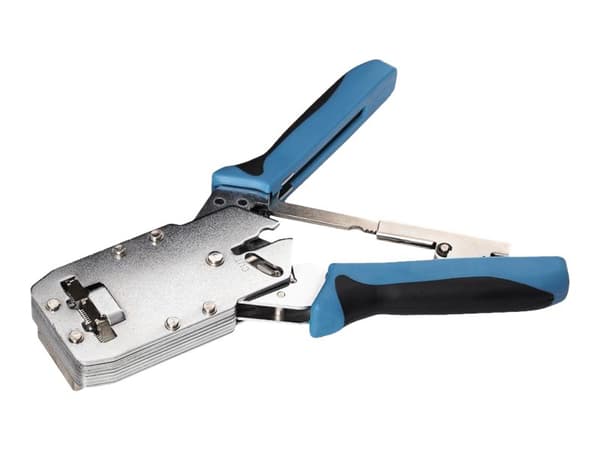 Netrack Modular Crimping Tool RJ45 8p+6p+4p+AMP Cat. 6, Pressure Control - Krampeverktøy