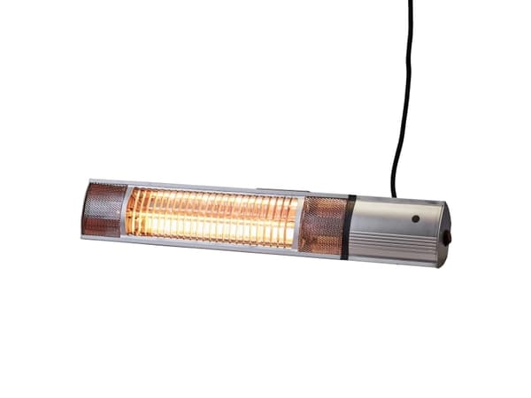 HORTUS Terassilämmitin seinämalli 500/1000/1500 W, GT, 51 cm, kaukosäätimellä, hopea (211-352)
