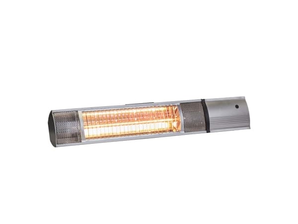 HORTUS Terassilämmitin seinämalli 500/1000/1500 W, GT, 51 cm, kaukosäätimellä, hopea (211-352)