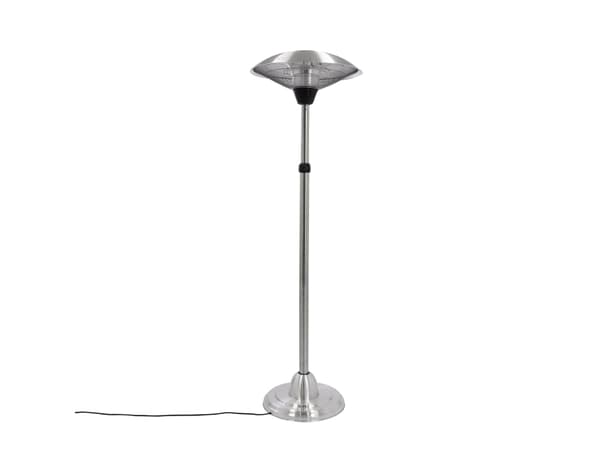 HORTUS Terrassevarmer gulvmodel med teleskop 900/1200/2100 W, HA, sølv (211-372)