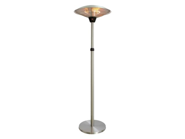 HORTUS Terrassevarmer gulvmodel med teleskop 900/1200/2100 W, HA, sølv (211-372)