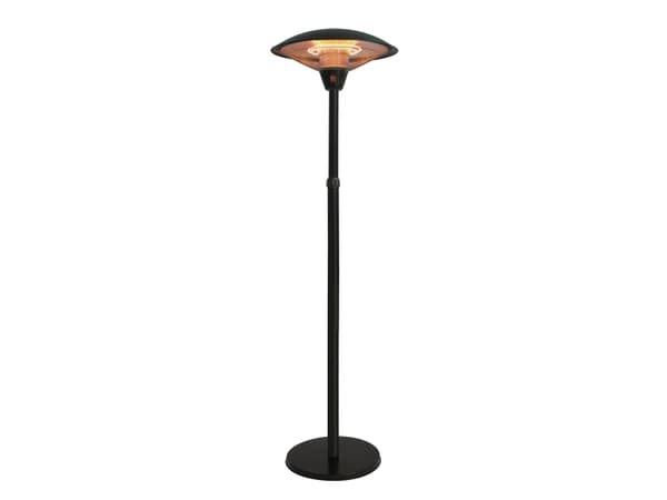 HORTUS Terrassevarmer gulvmodel med teleskop 900/1200/2100 W, HA, sort (211-371)