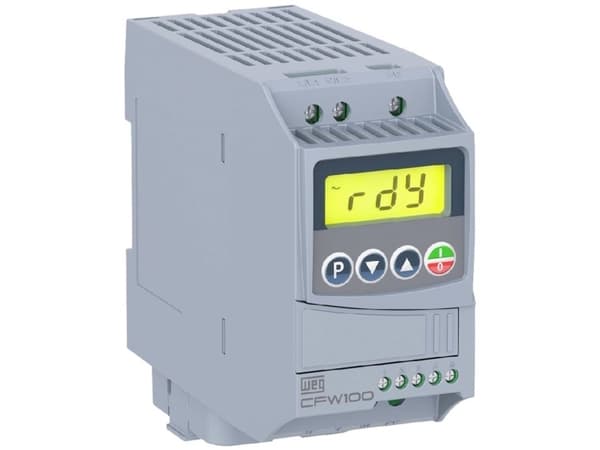 WEG Frekvensomformer CFW100 C 04P2 S2 0.75 kW 1-faset 200 V, 240 V