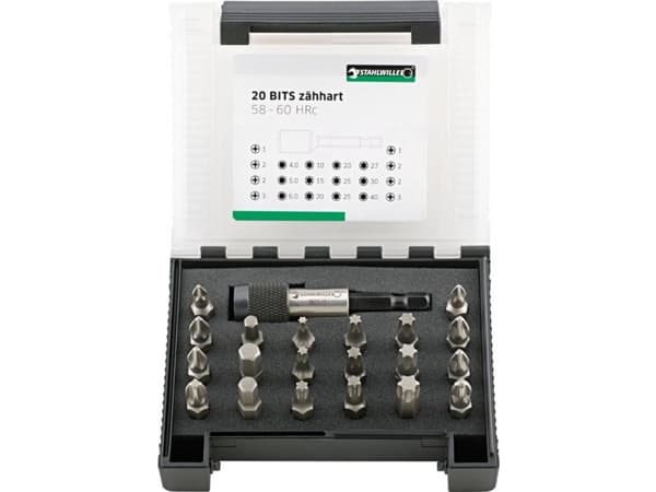 Stahlwille 1204/21-1 BIT-SET IN ART BOX 96080121 Bit-set