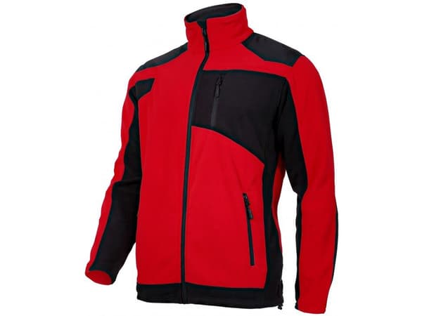 Lahti Pro Fleece tröja med förstärkningar röd/svart XXL ( L4011505)