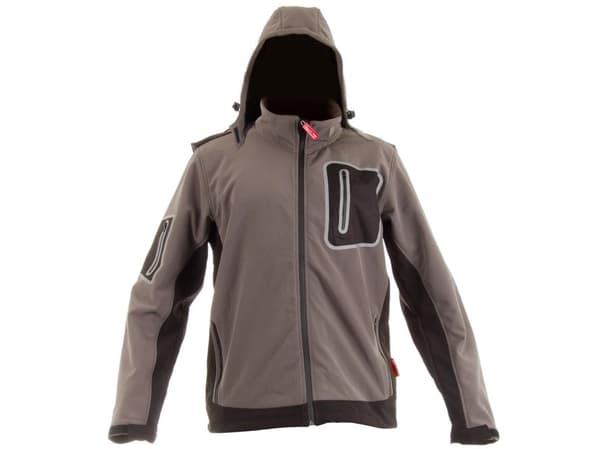 Lahti Pro Soft-Shell vattentät och vindtät jacka med huva storlek XXL LPKS22XL