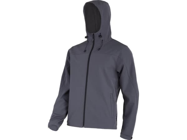 Lahti Pro SOFTSHELL JAKKE MED HETTE. GRÅ, "XL", CE, LAHTI