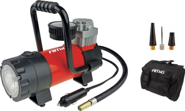 kompressor bilpumpe 12v led acomp-06 amio-02180