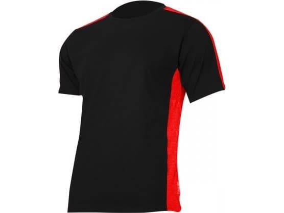 Lahti Pro T-skjorte 180G/M2, svart og rød XL (L4022704)