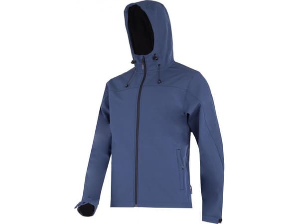 Lahti Pro SOFTSHELL JACKET WITH HOOD. NAVY BLUE, "S", CE, LAHTI