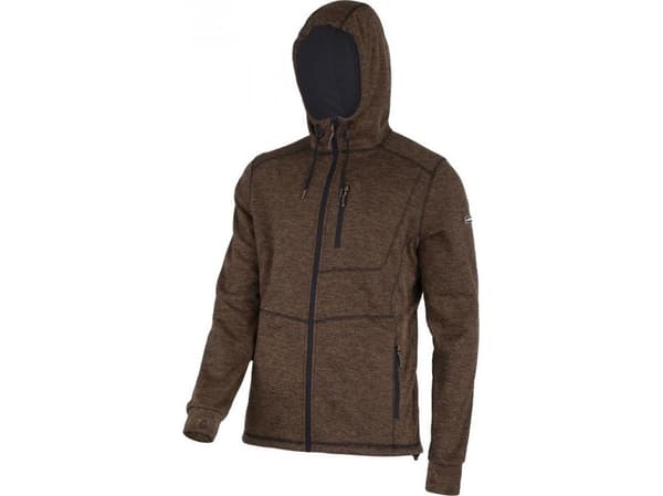 Lahti Pro SWEATSHIRT MED HETTE OG GLIDESLÅS BRUN, "3XL", CE, LAHTI