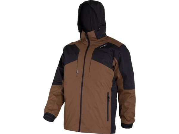 Lahti Pro Jacket 3 i 1 med avtagbart fôr, brun-svart, "xl", ce, lahti