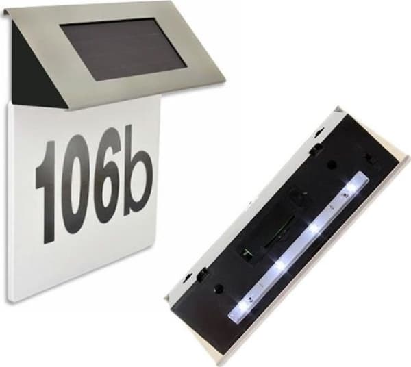 CreativeHome AG216 vegglampe OPPLYST PLATE MED HUSNUMMER LED universal
