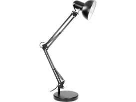 DEON, skrivebordslampe, 60W, E27, høy, stål, svart, DL-2/B