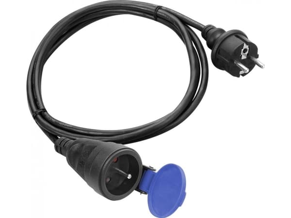 Orno IP44 roiskevesisuojattu korjaamon jatkojohto, 1x2P + Z 30m, öljynkestävä kumikaapeli H07RN-F 3x1,5mm ?, 230VAC / 16A