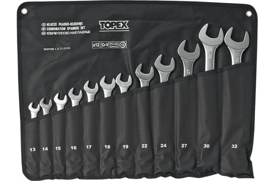 Topex Kombinøkkelsett 13-32mm 13 stk. (35D758)