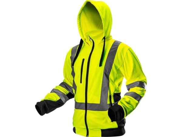 High visibility work jacket, yellow, size XL