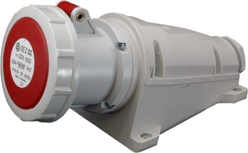 Kiinteä pistorasia 5P 63A 400V punainen IP67 IZGN 6353 IZGN 6353
