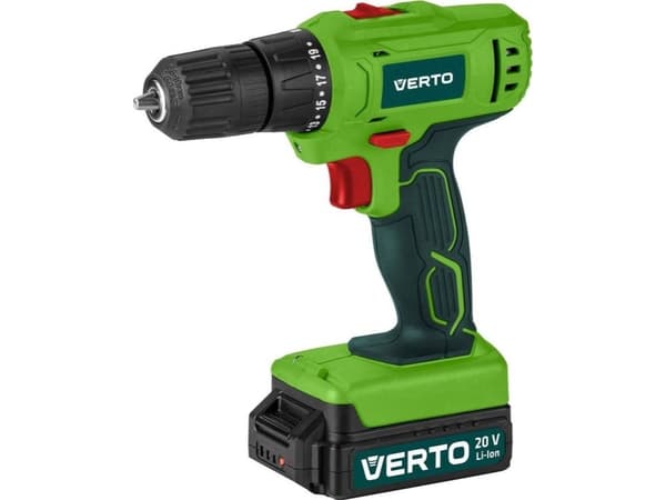 Verto 50G290 drill/driver 20V 1 x 1,5Ah batteri