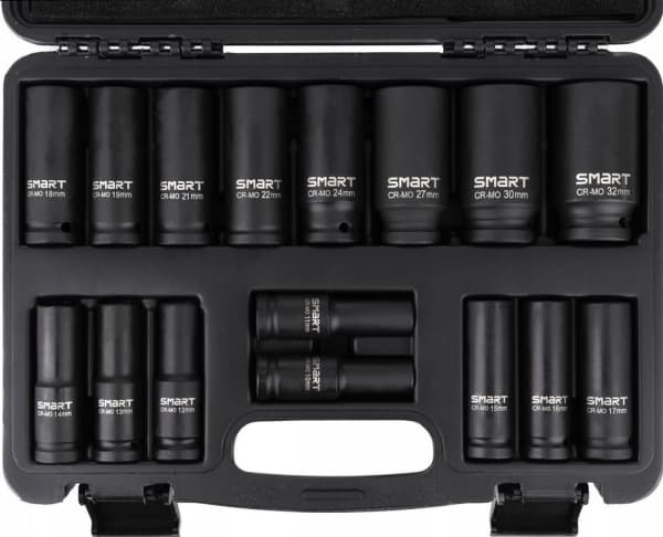 Smarte lange slagsokler 1/2" 10-32mm 16 stk