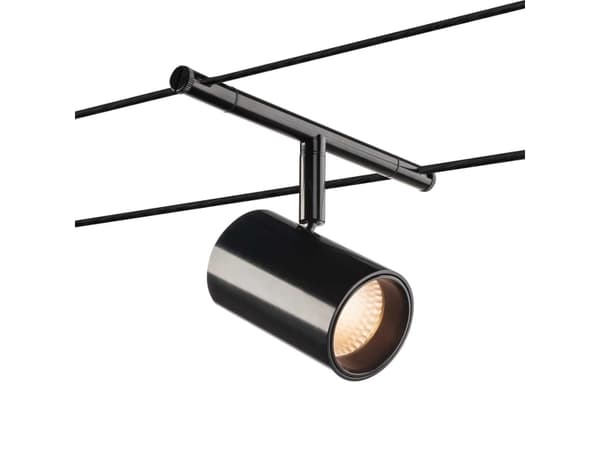 SLV Tenseo Noblo, Skena för spotlight, GU10, 1 lampor, 8,5 W, 2700 K, Svart