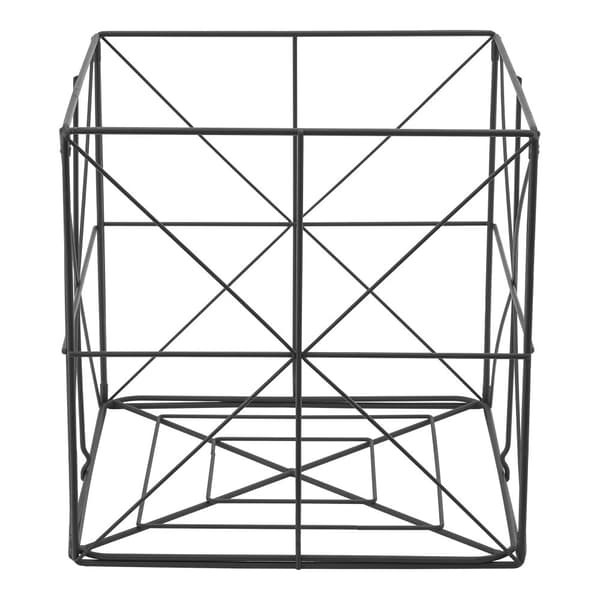 Tidningsställ Temse 40x40x40 cm metall [en.casa]