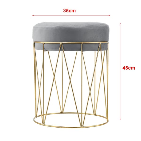 Sittpall Melsele 45xØ35 cm metall [en.casa]