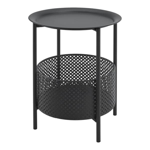 Sidobord Kruibeke 45xØ35 cm metall [en.casa]