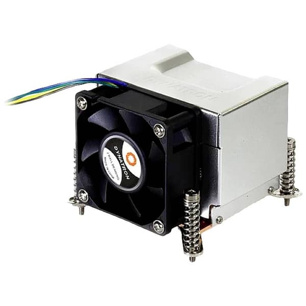 Dynatron K666R1 CPU-kylare fläkt Gjuten aluminium, Svart